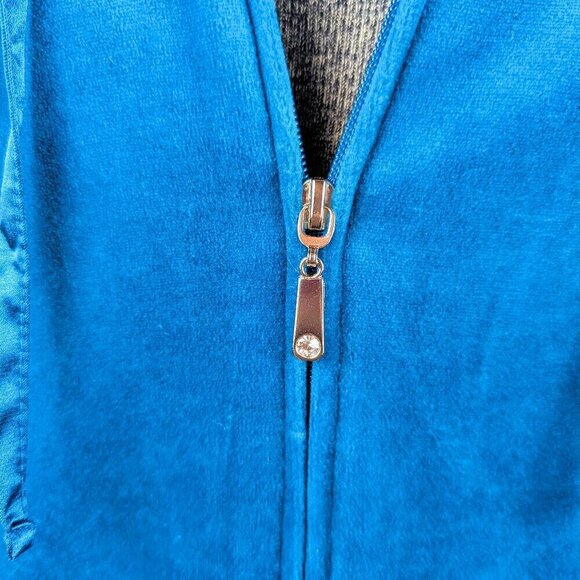 NEW Just My Size Blue Velvet Activewear Jacket 2X - Picture 3 of 7